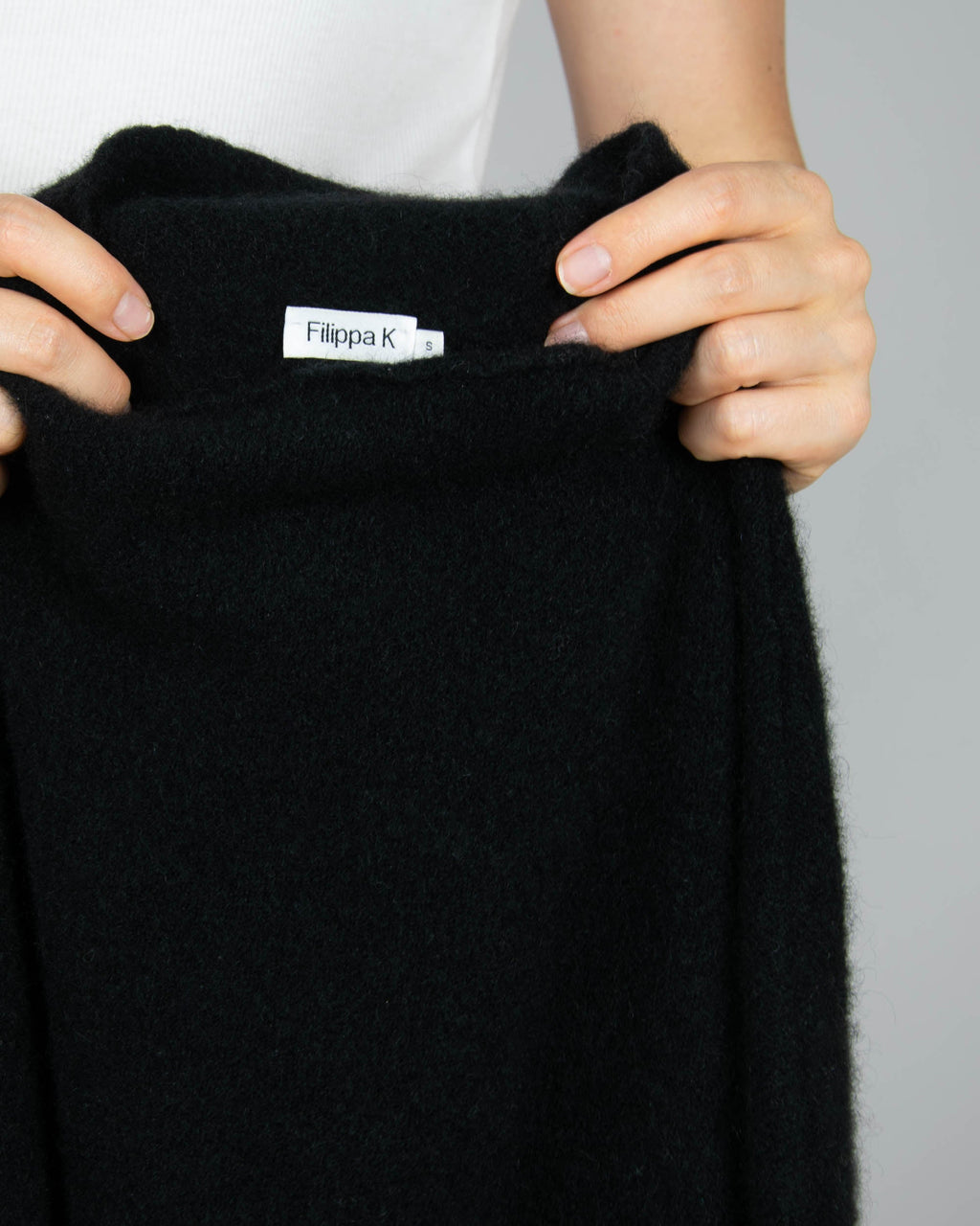 Black wool and yak sweater by Filippa K