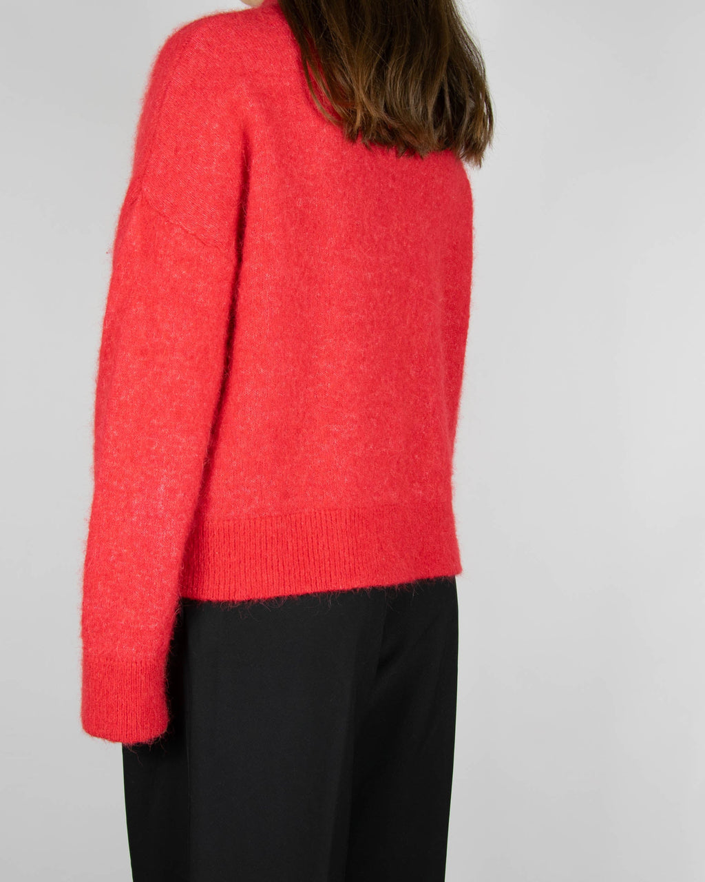 Red wool and alpaca cardigan by SELECTED