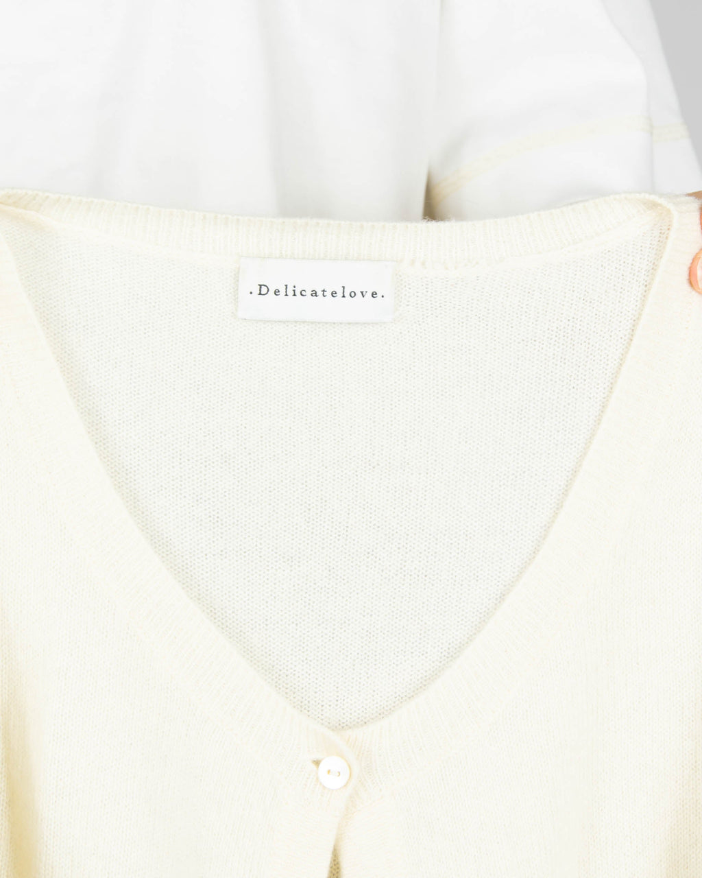 Cream cashmere cardigan by Delicatelove