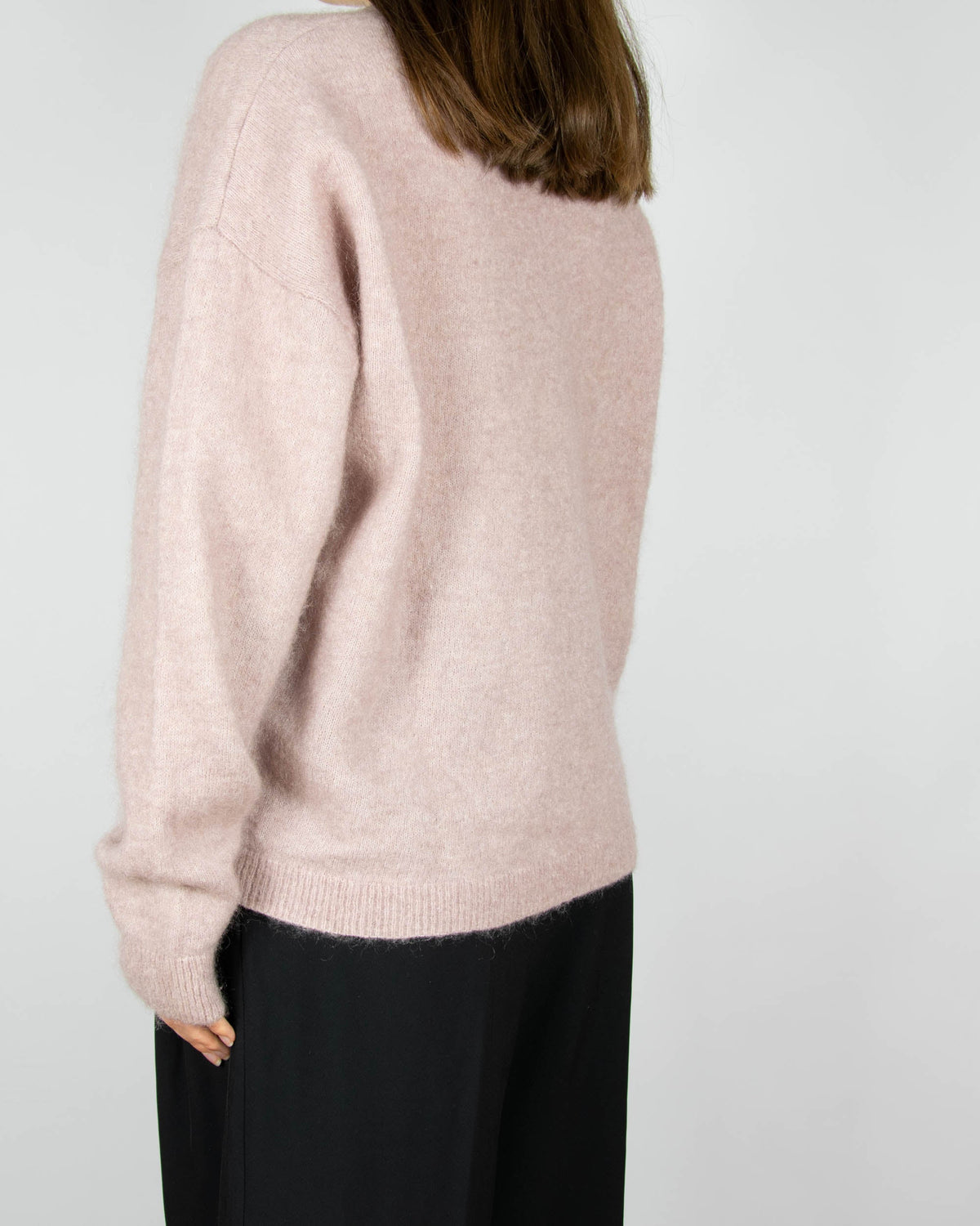Pink mohair and wool sweater by SECOND FEMALE.