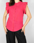 Fuchsia linen blouse by Ella & Il