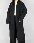 Charcoal grey wool and cashmere long cardigan by H&M Premium