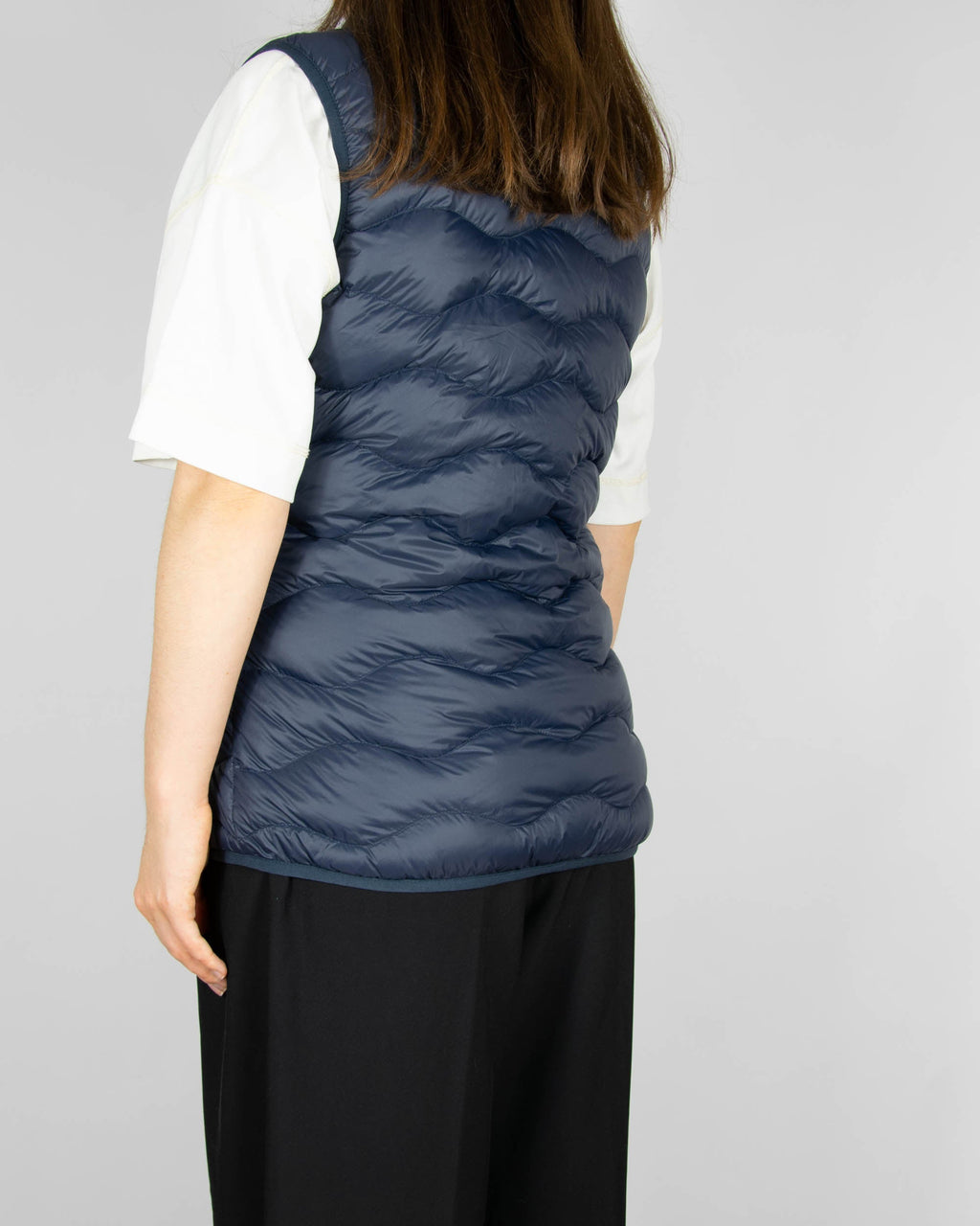 Navy women's down vest by Danish brand NIMBUS CPH