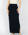 Dark navy cashmere pencil skirt by Gerts Oslo Cashmere