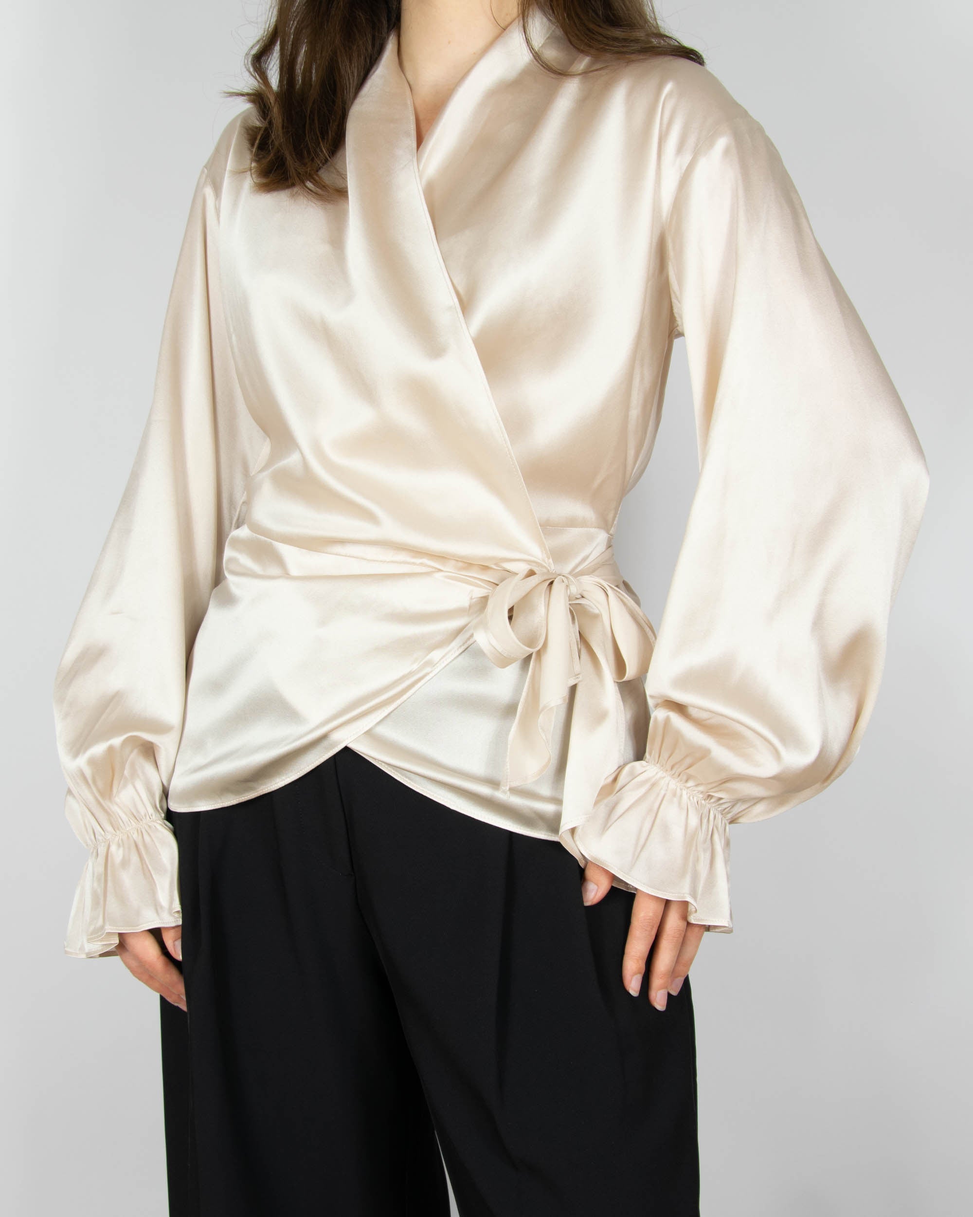 Champagne mulberry silk blouse by DAY Birger et Mikkelsen
