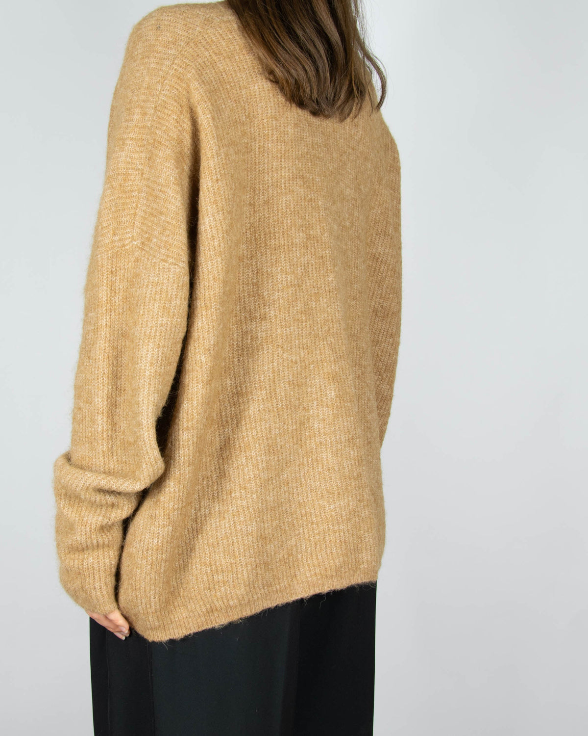 Beige alpaca and wool sweater by MOS MOSH