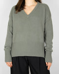 Oliwkowy (cashmere + wool) sweater marki H&amp;M Premium