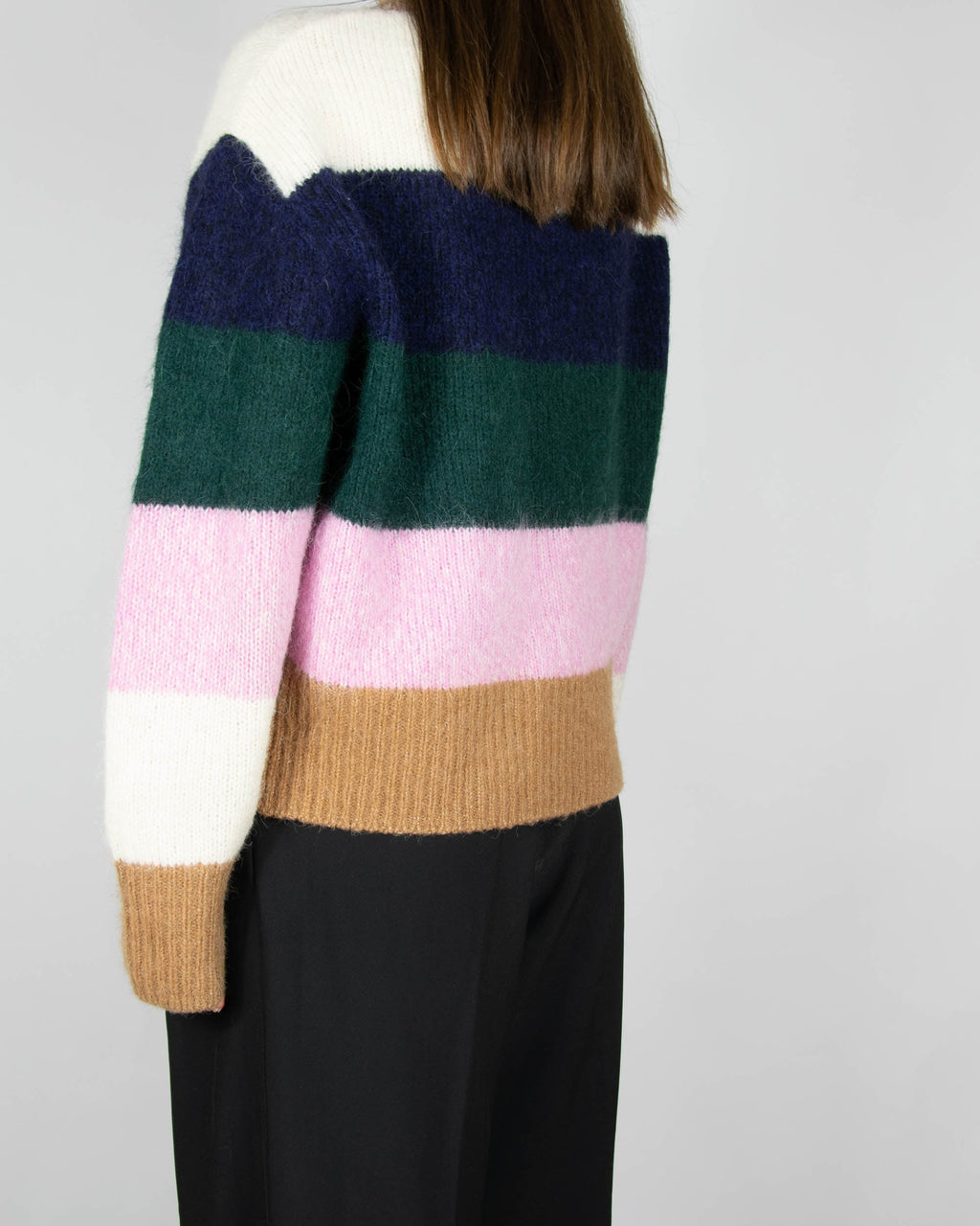 Striped alpaca and wool blend sweater by COS.