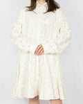 Cream embroidered cotton dress by French brand Sézane