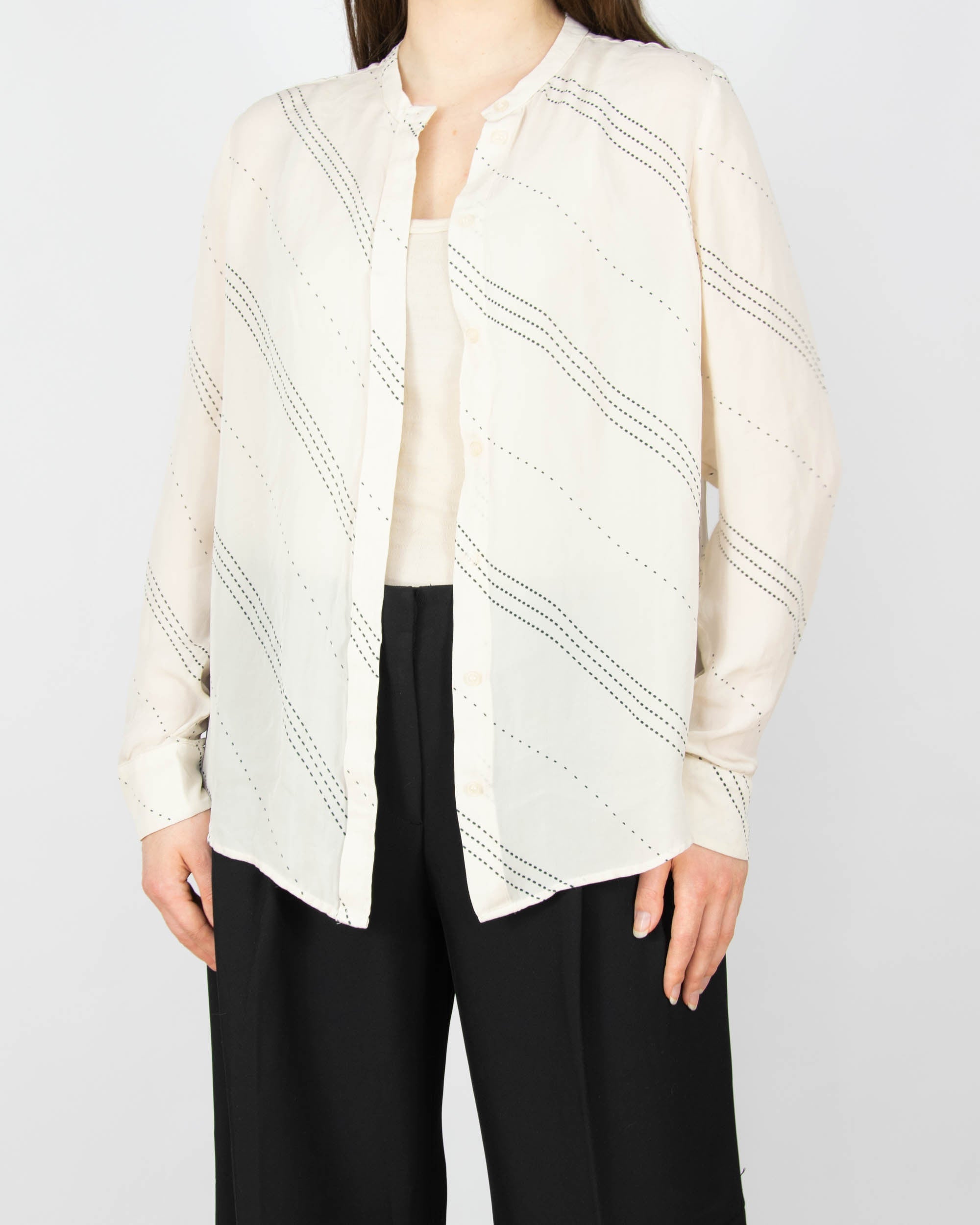 Cream silk shirt by SAMSØE SAMSØE