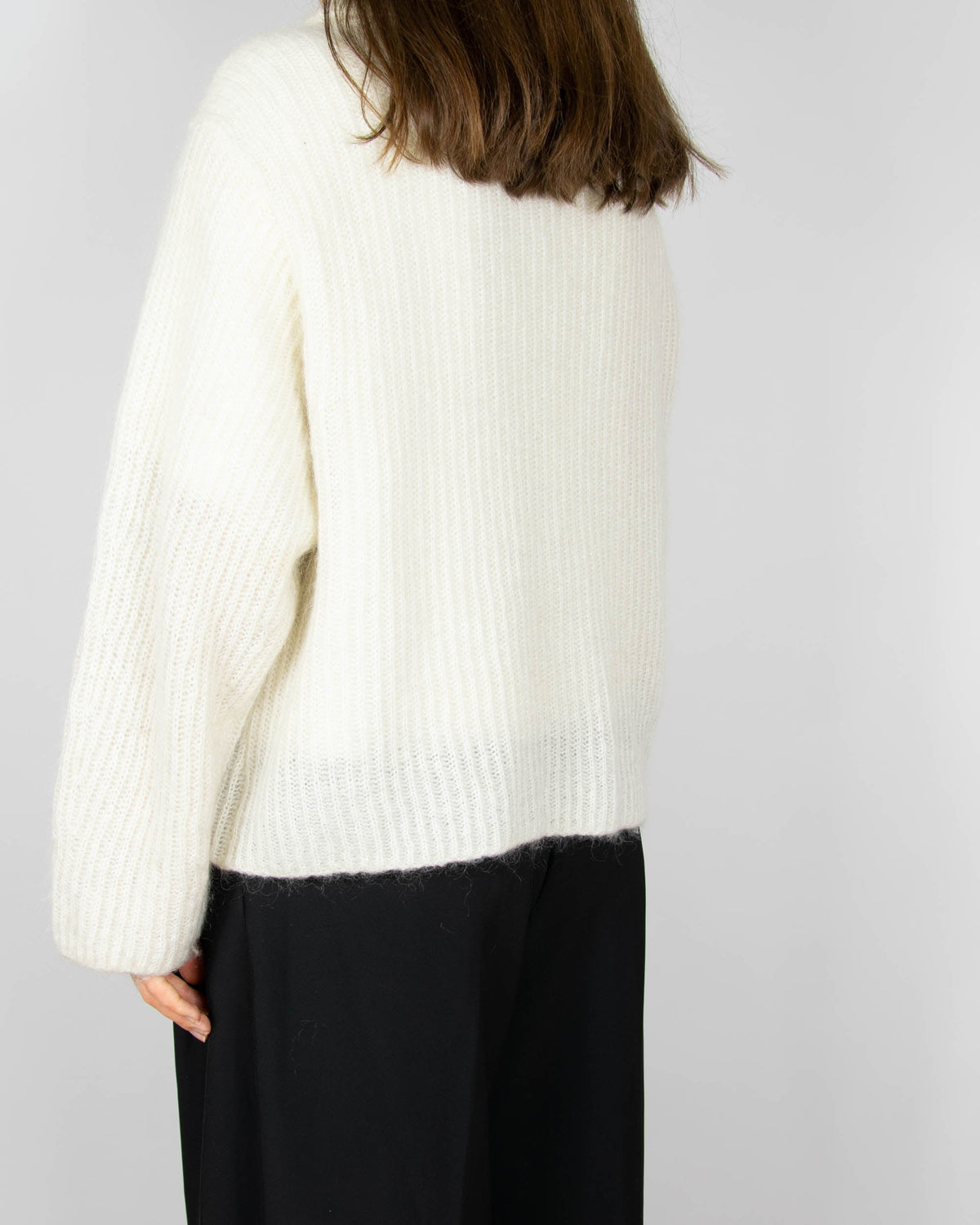 Cream mohair cardigan by Arnie Says