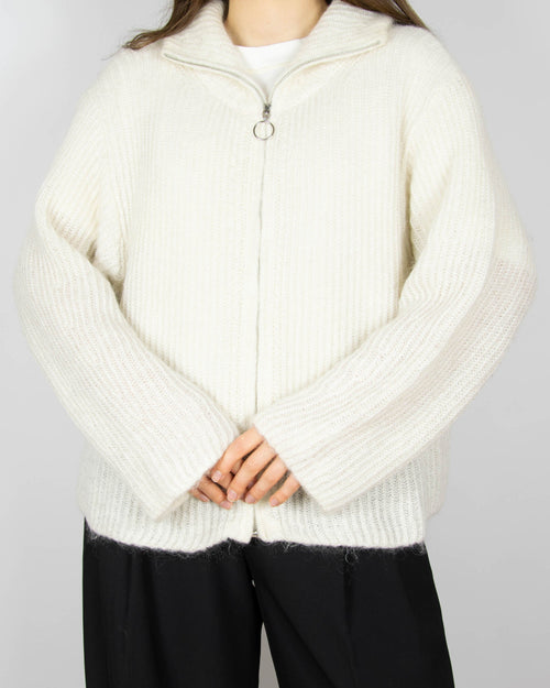 Cream mohair cardigan by Arnie Says