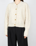 Cream wool and alpaca cardigan by Scandinavian brand InWear