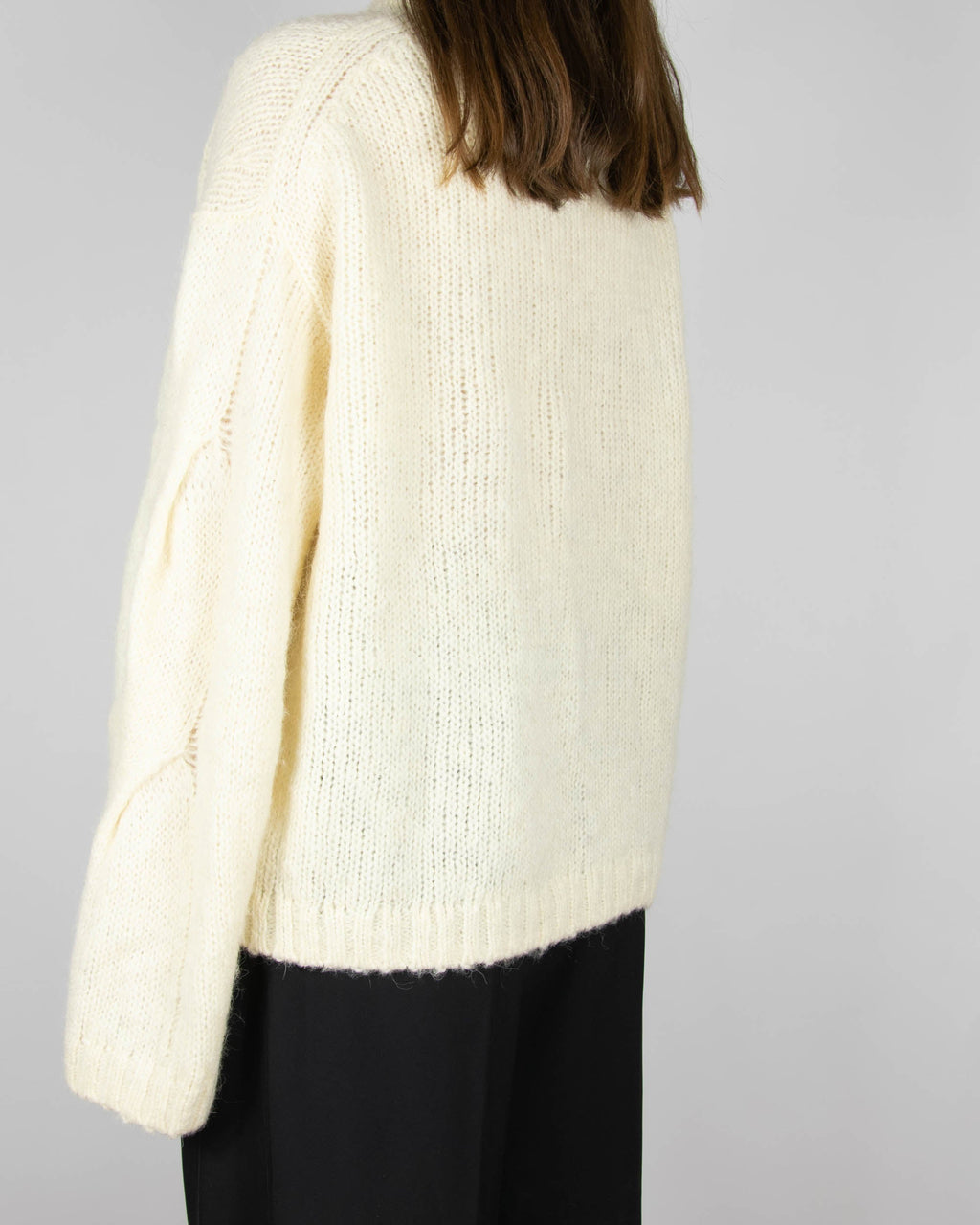 Cream wool and alpaca sweater by Arket