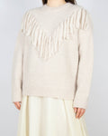 Cream wool and alpaca sweater by Scandinavian brand Marie Philippe