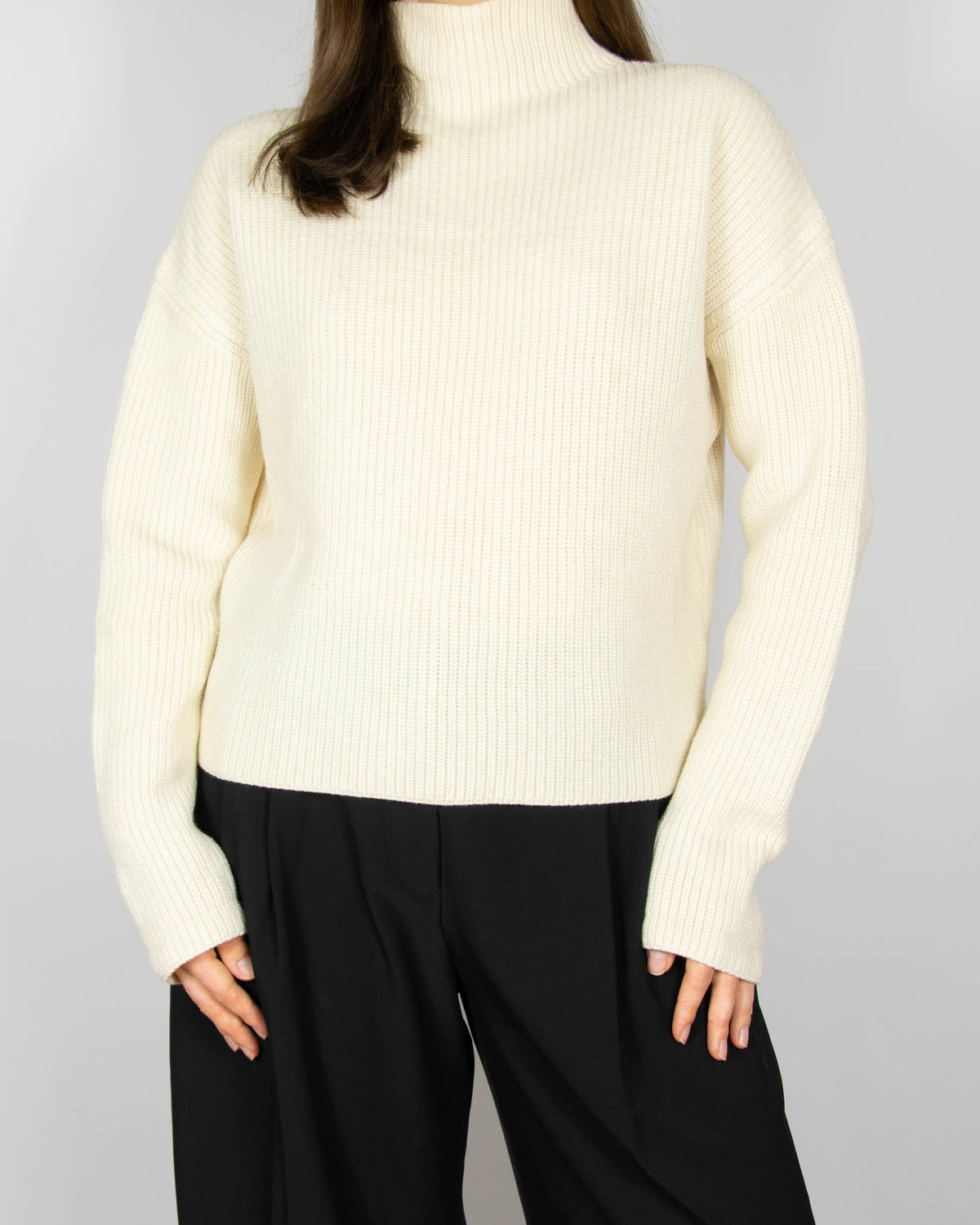 Cream merino wool sweater by Filippa K