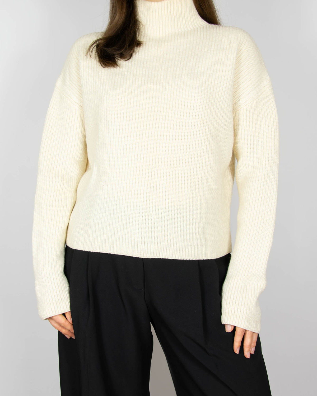 Cream merino wool sweater by Filippa K