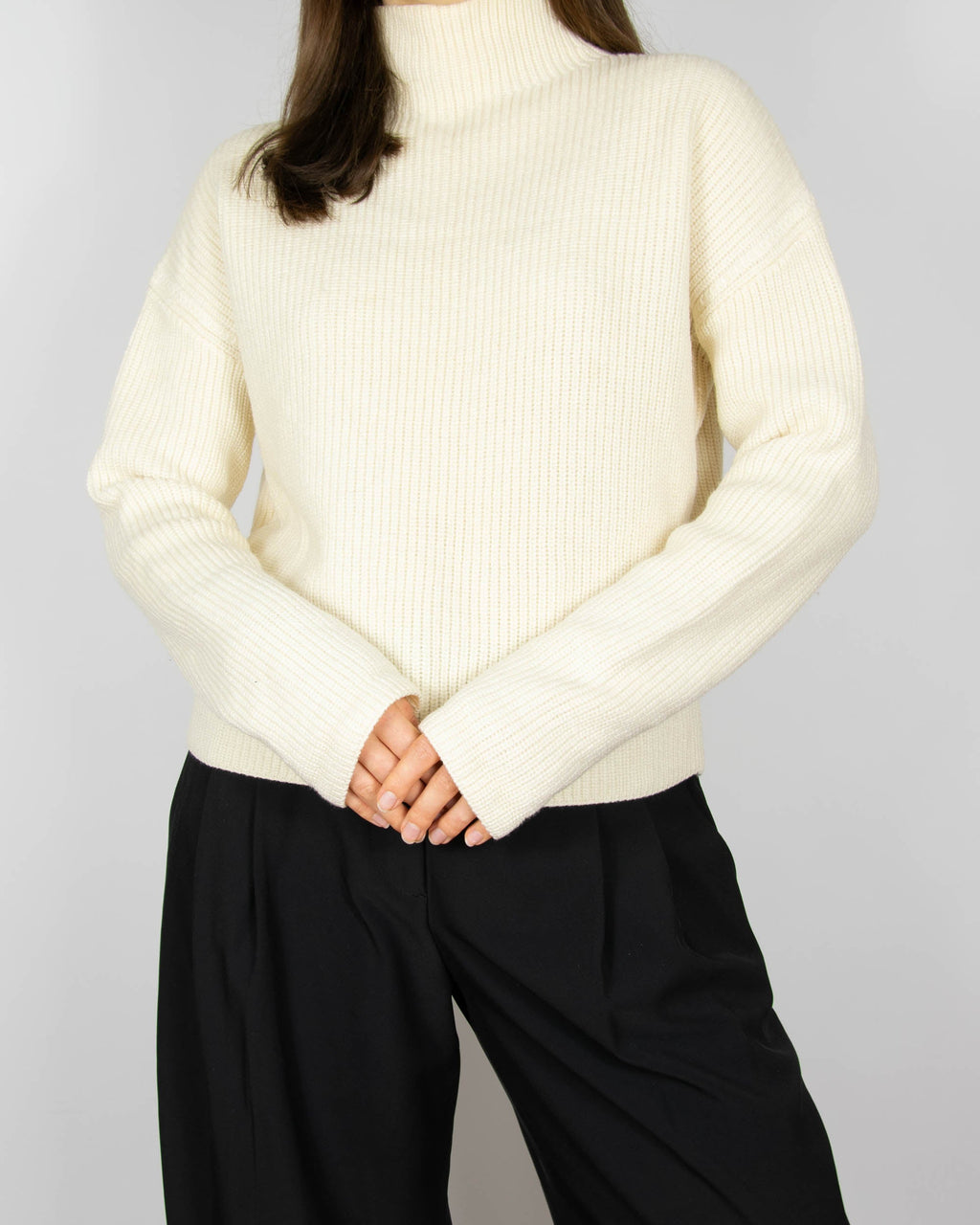 Cream merino wool sweater by Filippa K