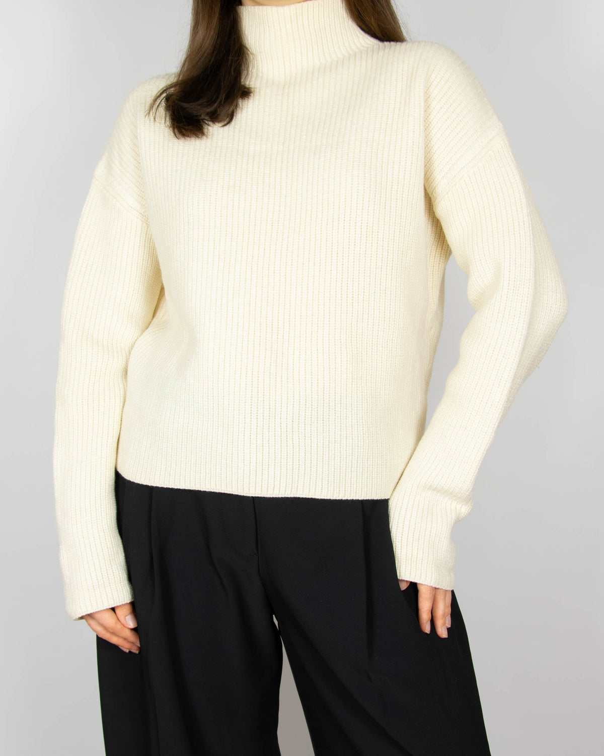 Cream merino wool sweater by Filippa K