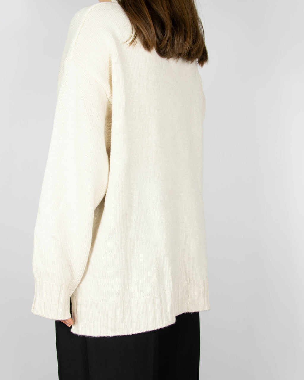 Cream wool-blend turtleneck by Part Two