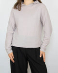 Lilac cashmere hoodie by Kashmina