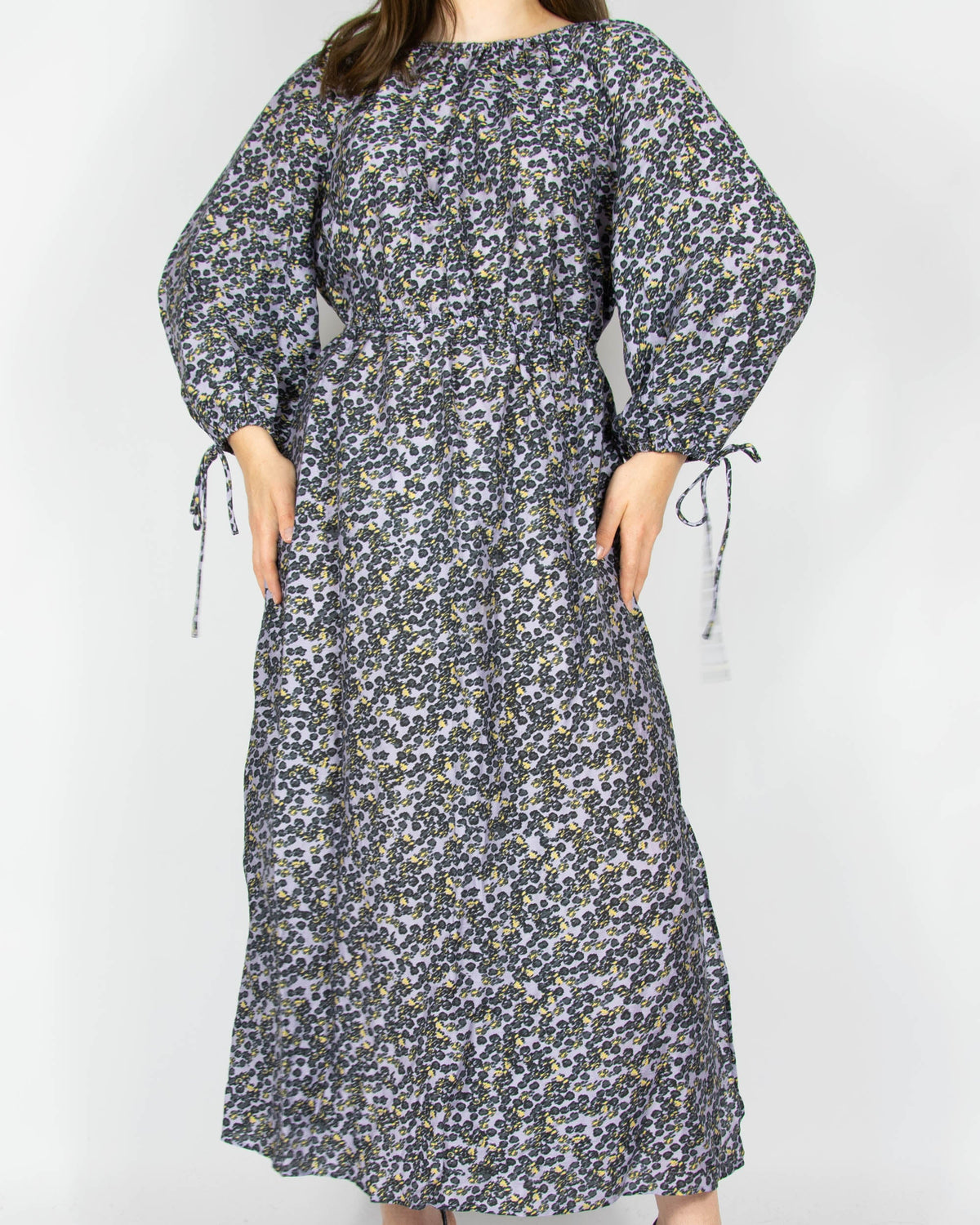 Lilac open-back lyocell dress by & Other Stories