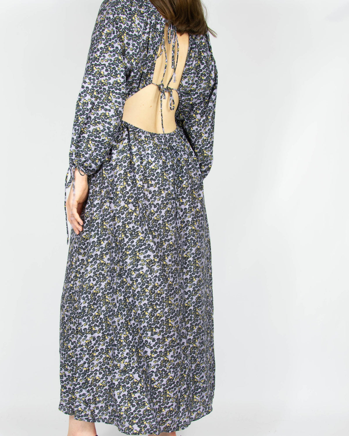 Lilac open-back lyocell dress by & Other Stories