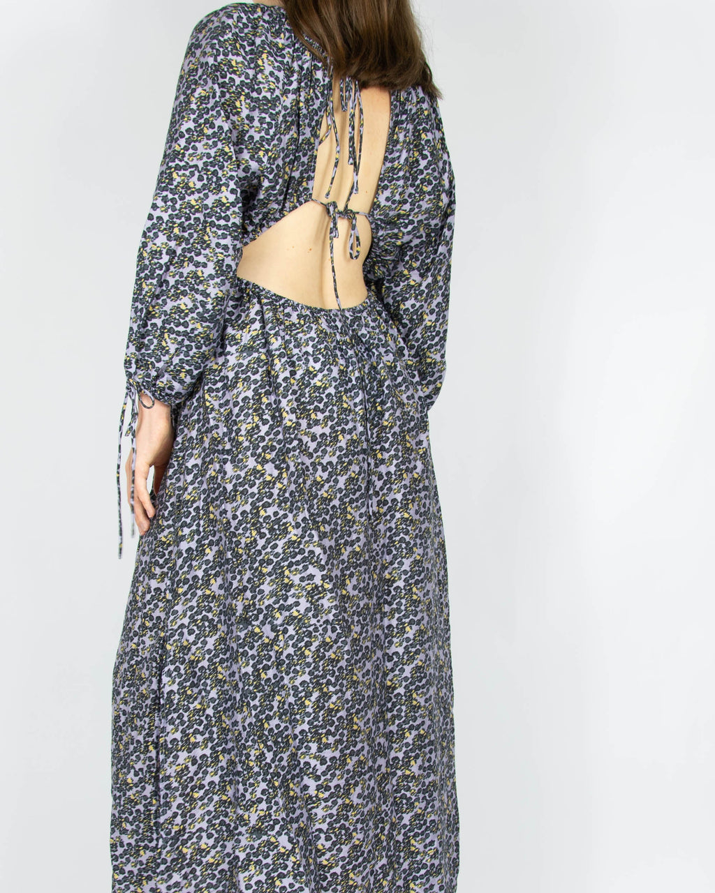 Lilac open-back lyocell dress by & Other Stories