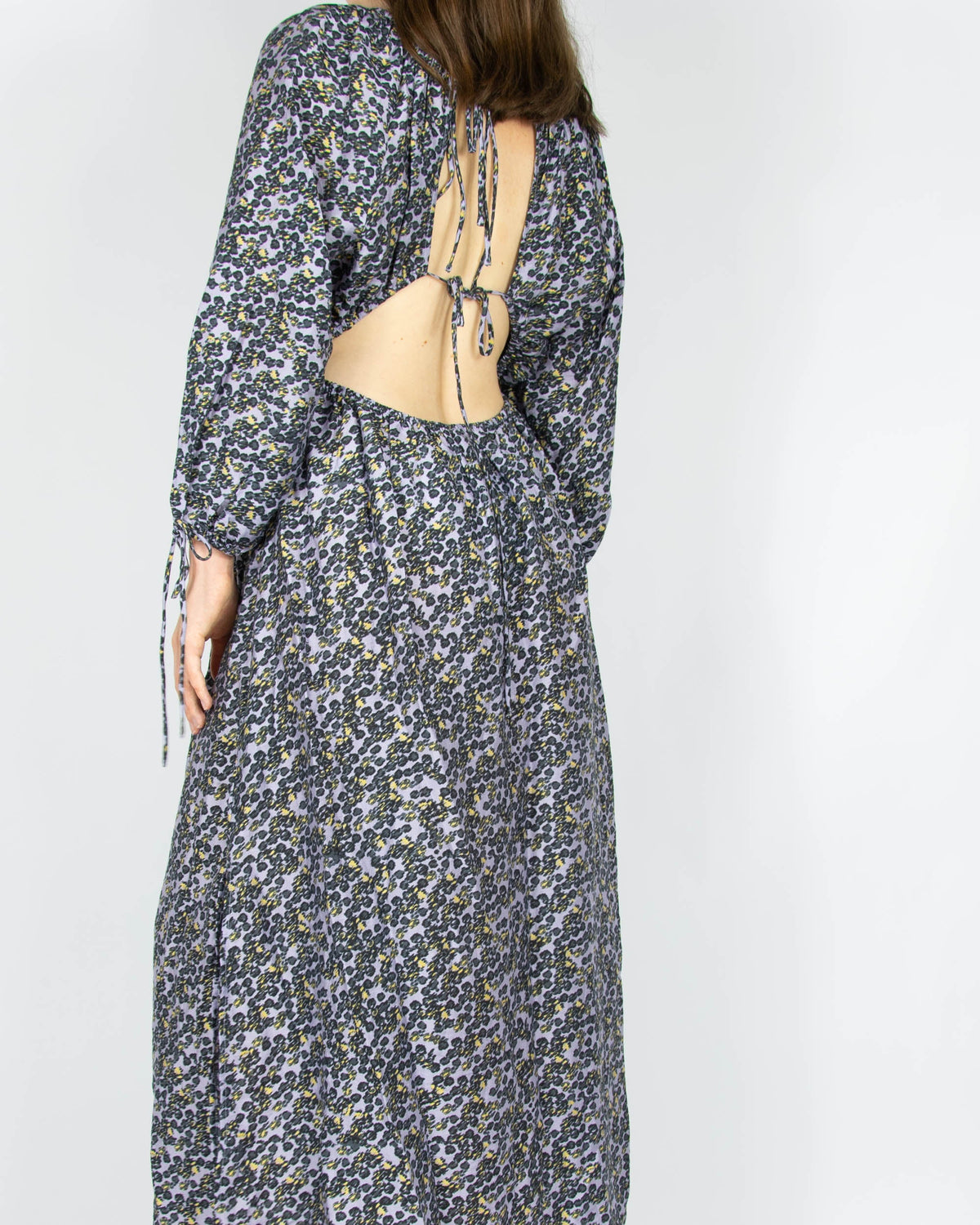 Lilac open-back lyocell dress by & Other Stories
