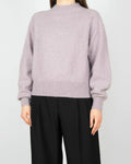 Lilac thick cashmere sweater by British luxury brand Margaret Howell