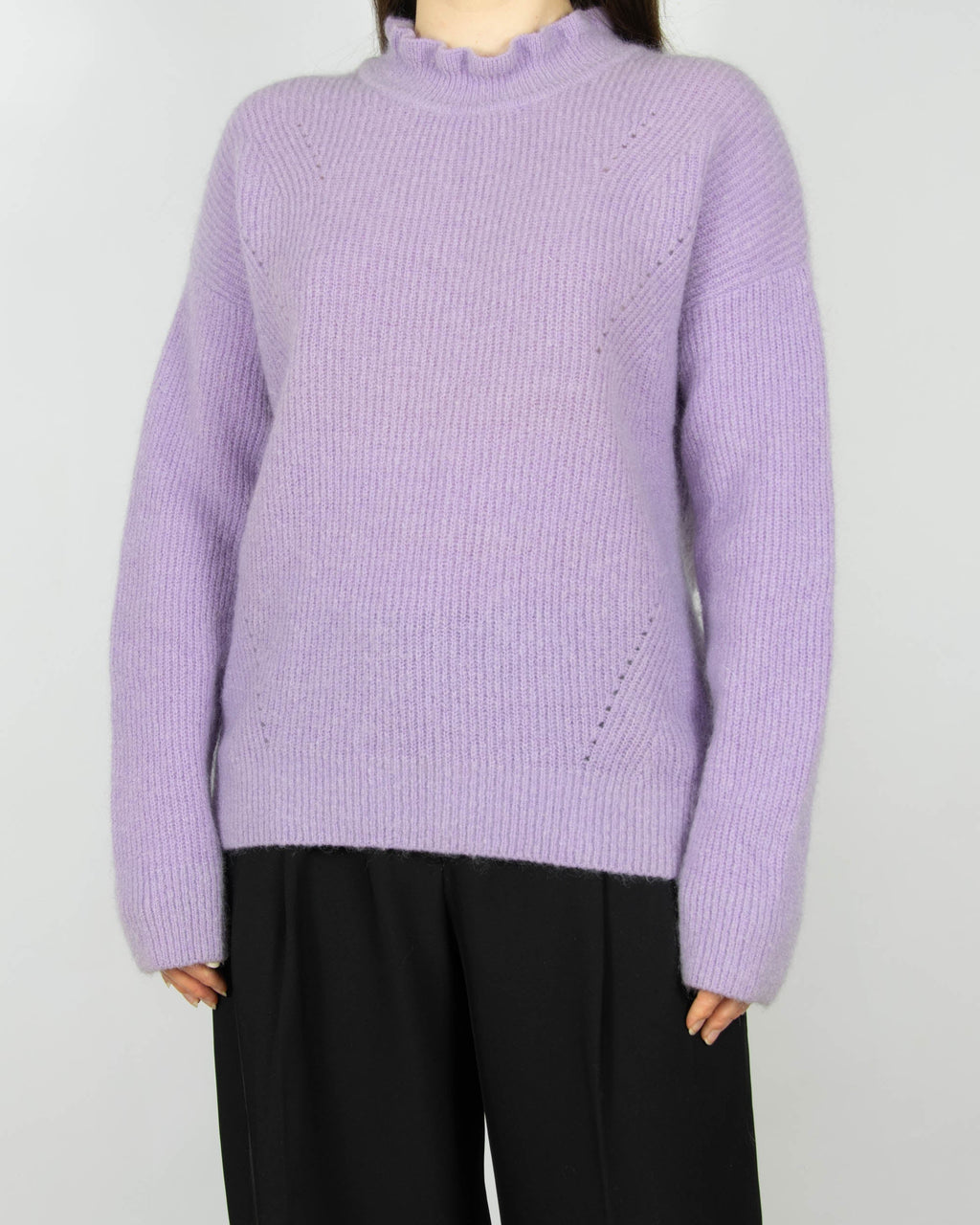 Lilac mohair and wool sweater by Scandinavian brand InWear