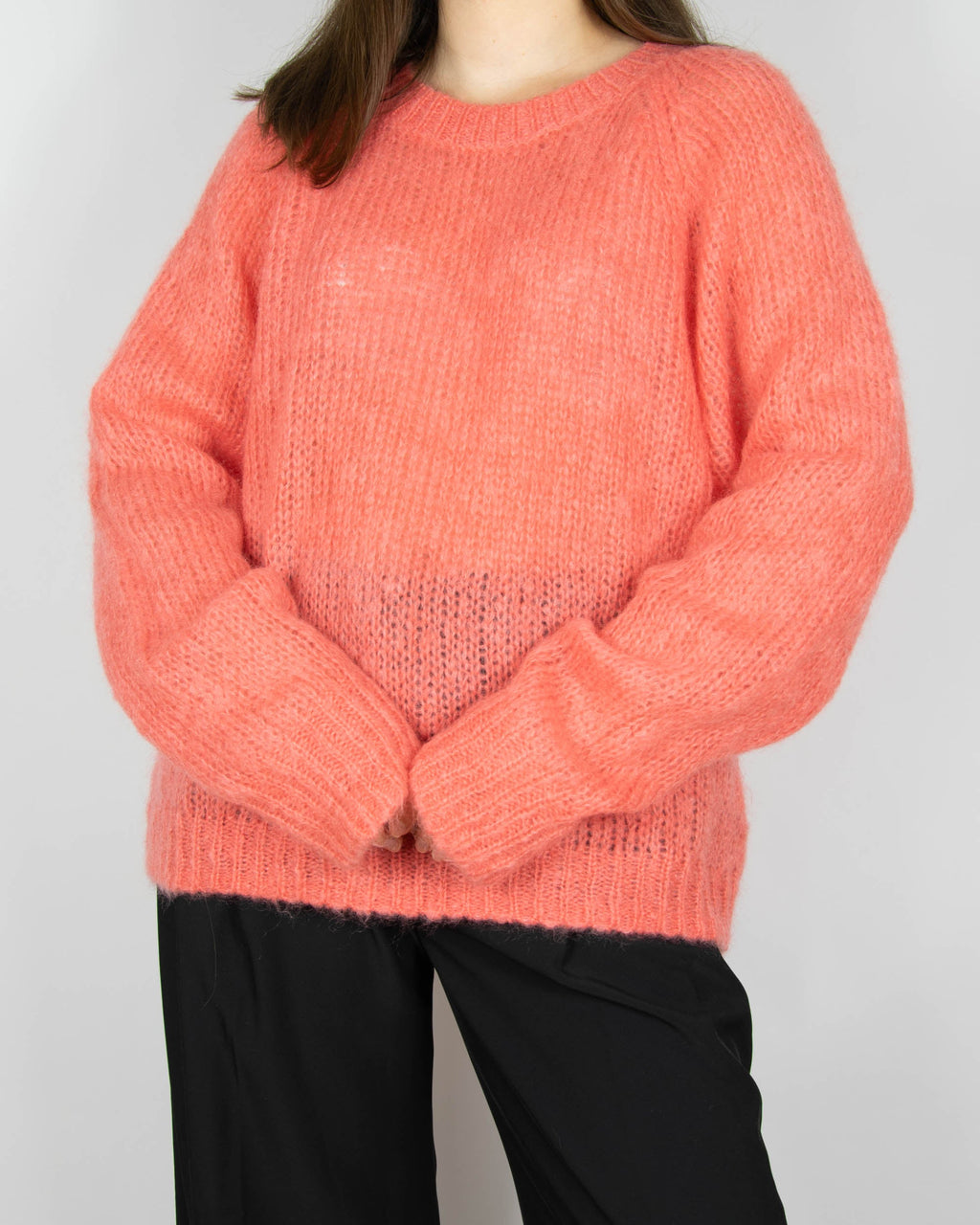 Raspberry pink mohair sweater by Part Two