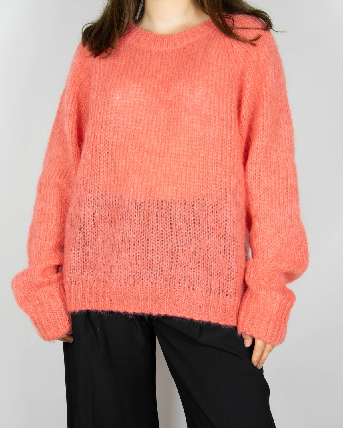 Raspberry pink mohair sweater by Part Two