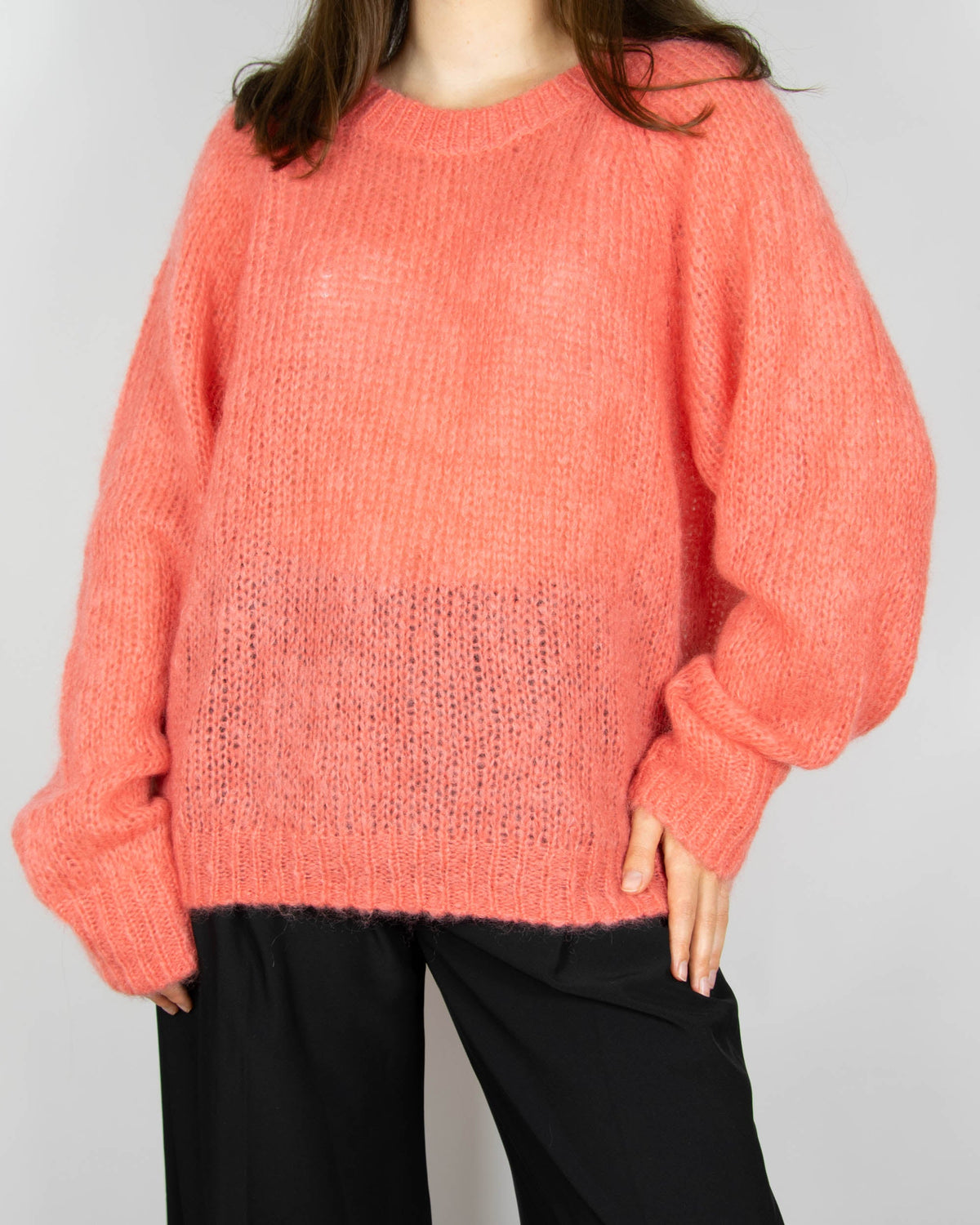 Raspberry pink mohair sweater by Part Two
