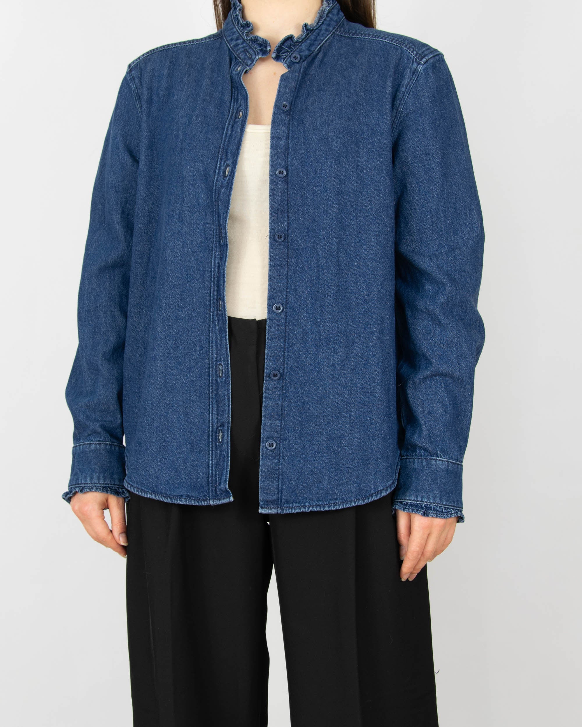 Navy blue denim shirt by & Other Stories