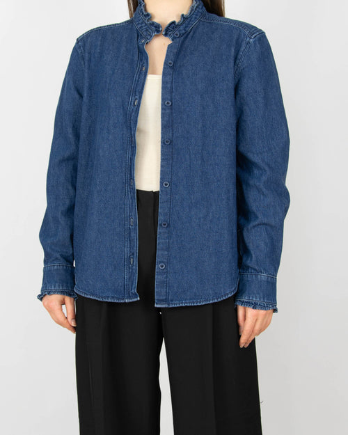 Navy blue denim shirt by & Other Stories