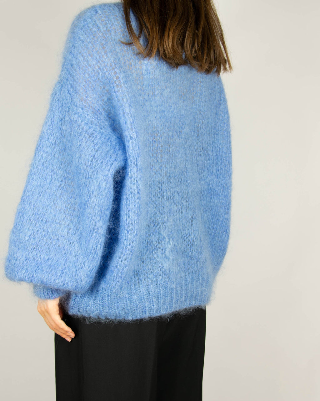 Blue mohair sweater by Danish brand Americandreams