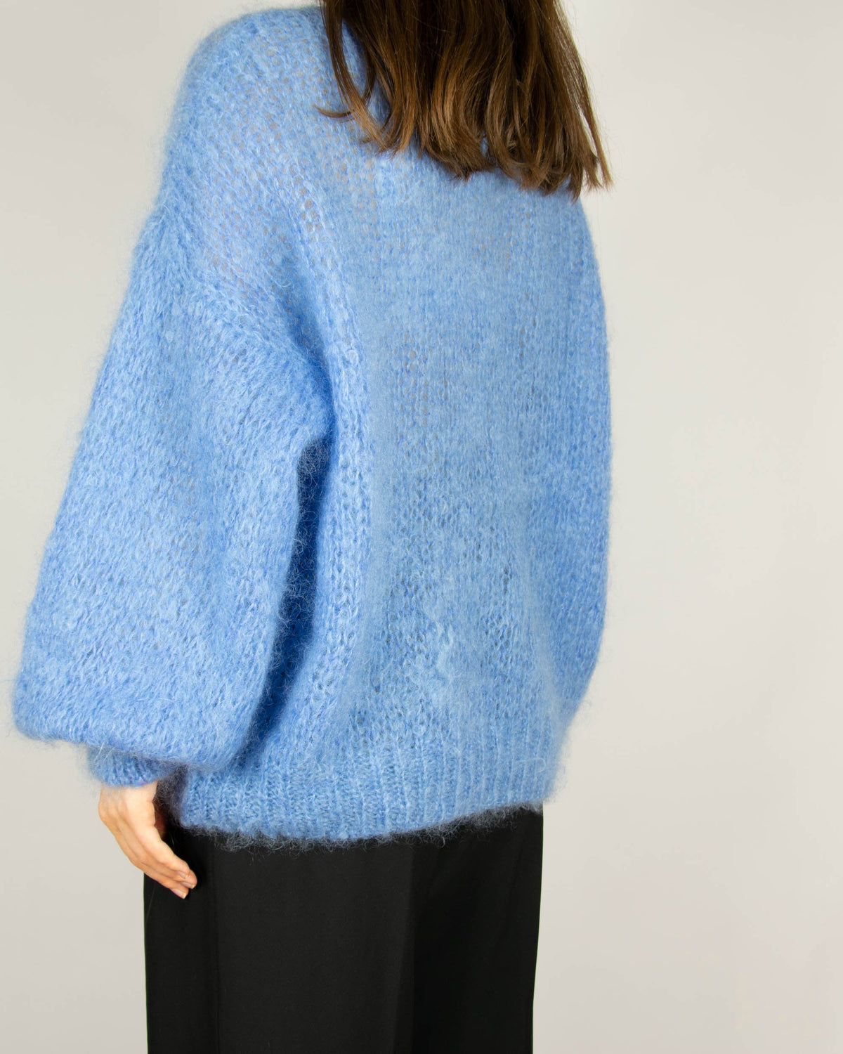 Blue mohair sweater by Danish brand Americandreams