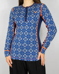 Blue merino wool thermal top by Kari Traa