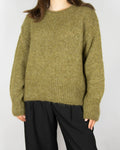 Olive alpaca and wool sweater by H&M Premium Selection