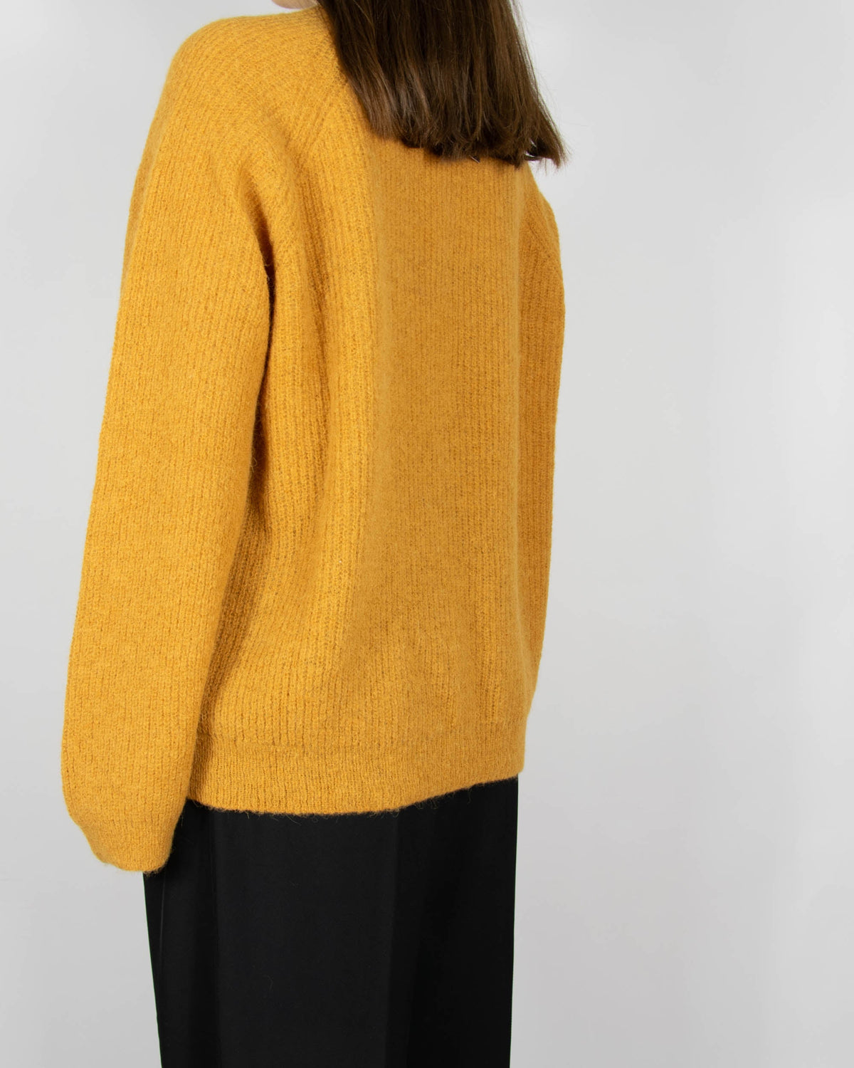 Mustard alpaca sweater by Lexington