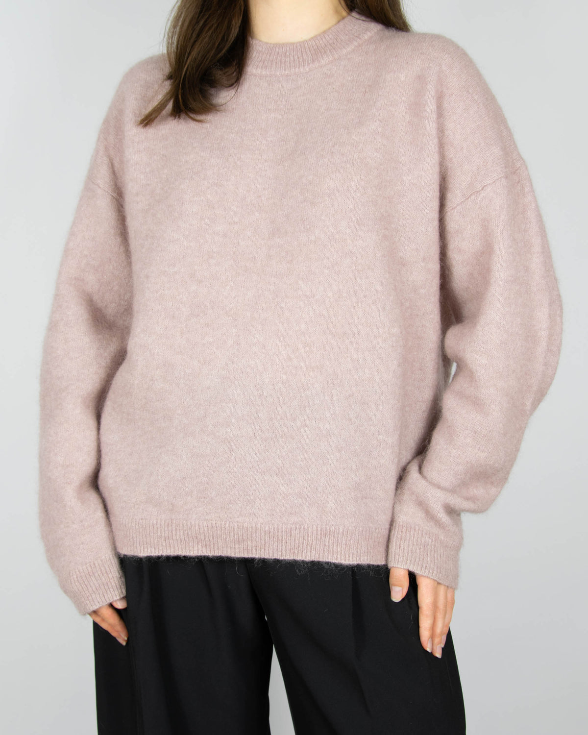 Pink mohair and wool sweater by SECOND FEMALE.