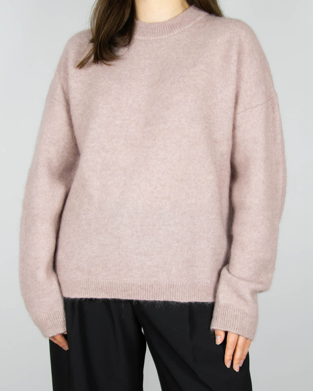 Pink mohair and wool sweater by SECOND FEMALE.