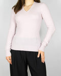 Powder pink baby cashmere sweater by Loro Piana