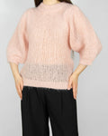 Powder pink alpaca and wool sweater by premium brand Arnie Says