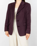 Plum cashmere blazer by ELTJE RICK