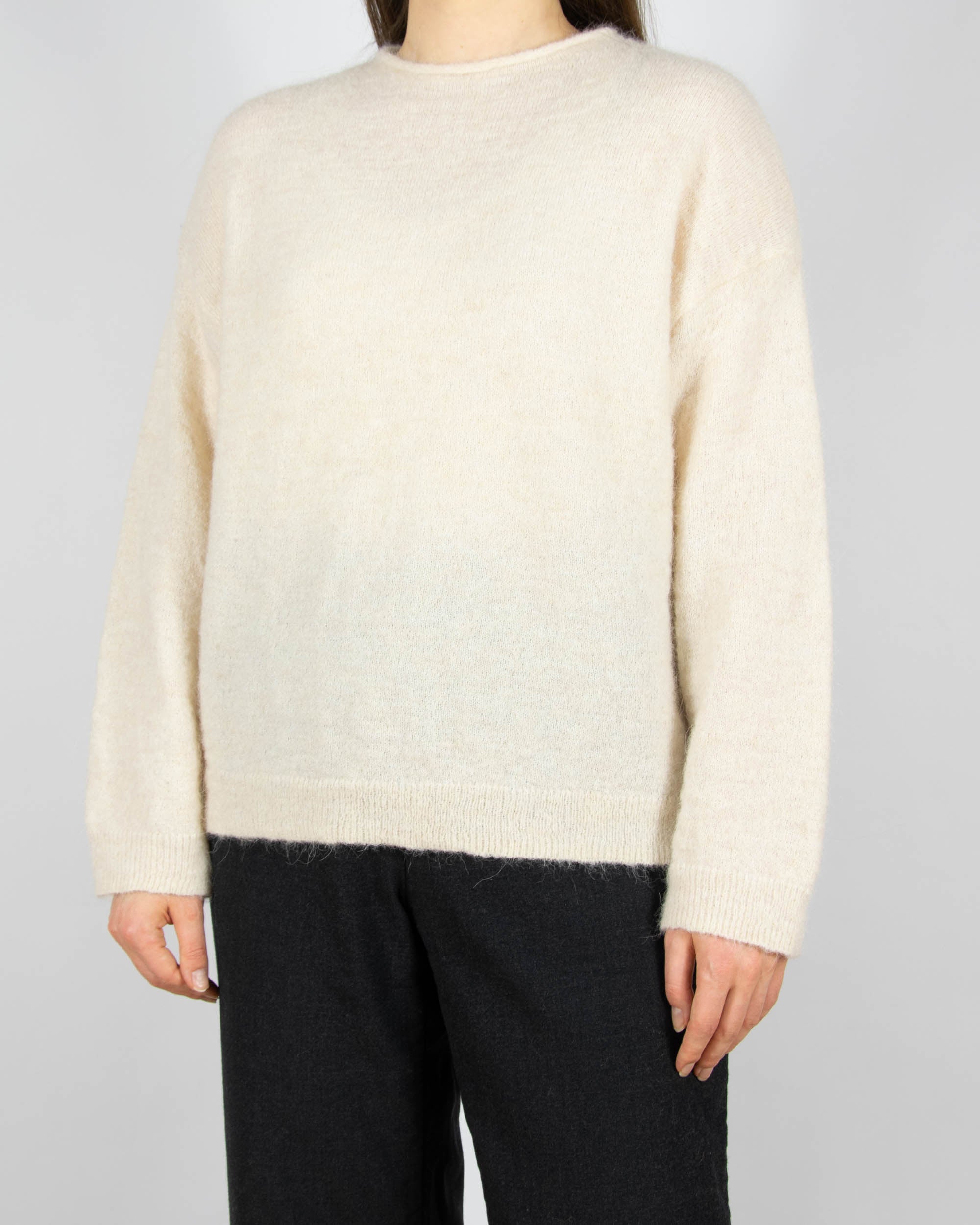Cream alpaca and wool sweater by Cubus