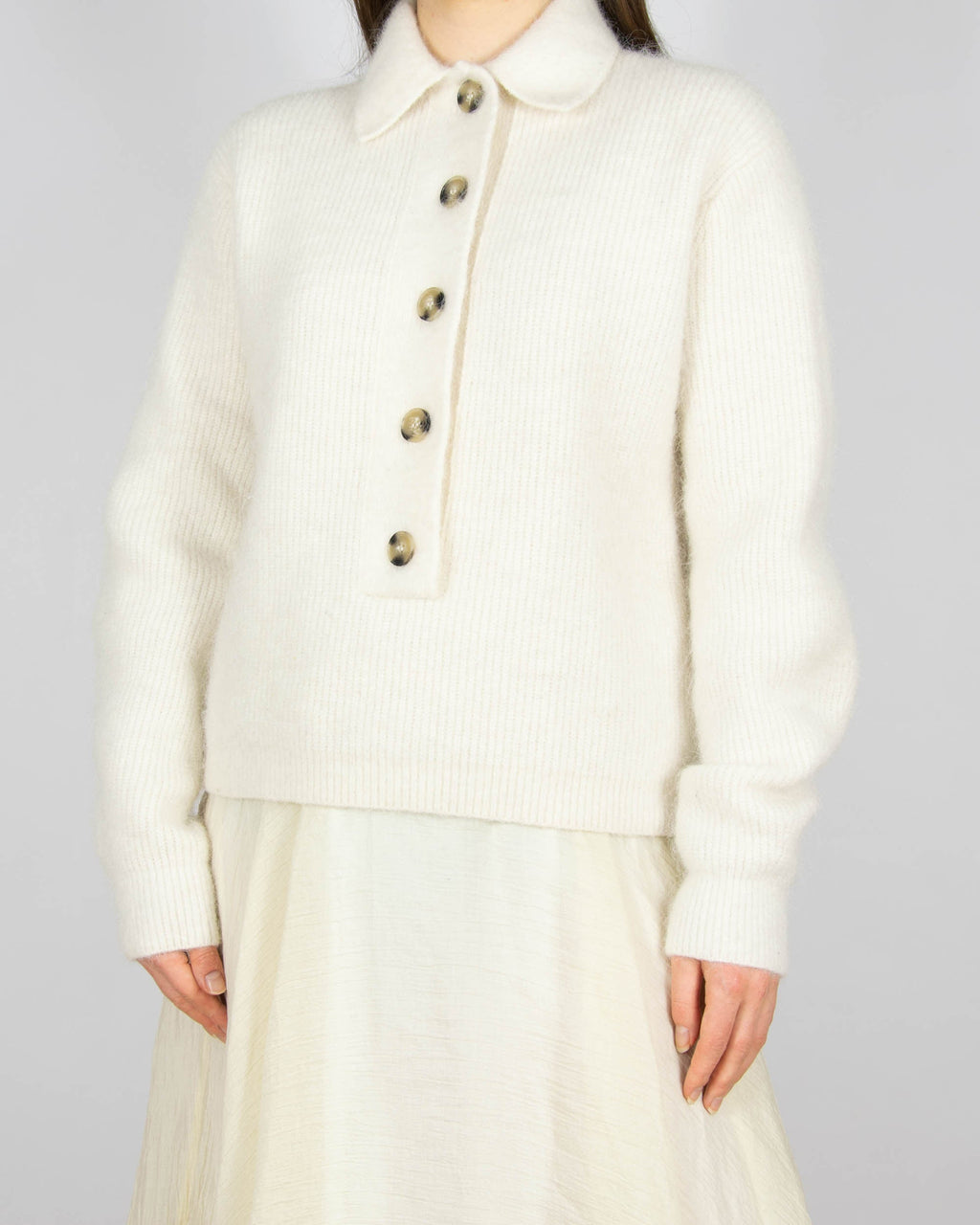 Cream alpaca and wool sweater by H&M Premium Selection