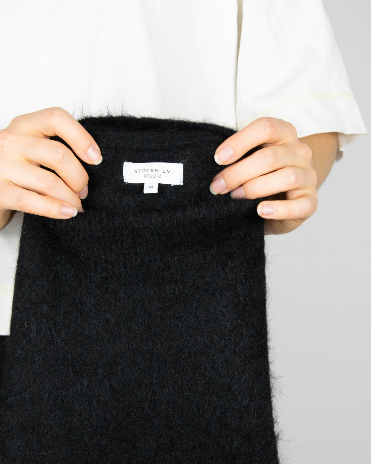 Black alpaca vest by STOCKH LM Studio