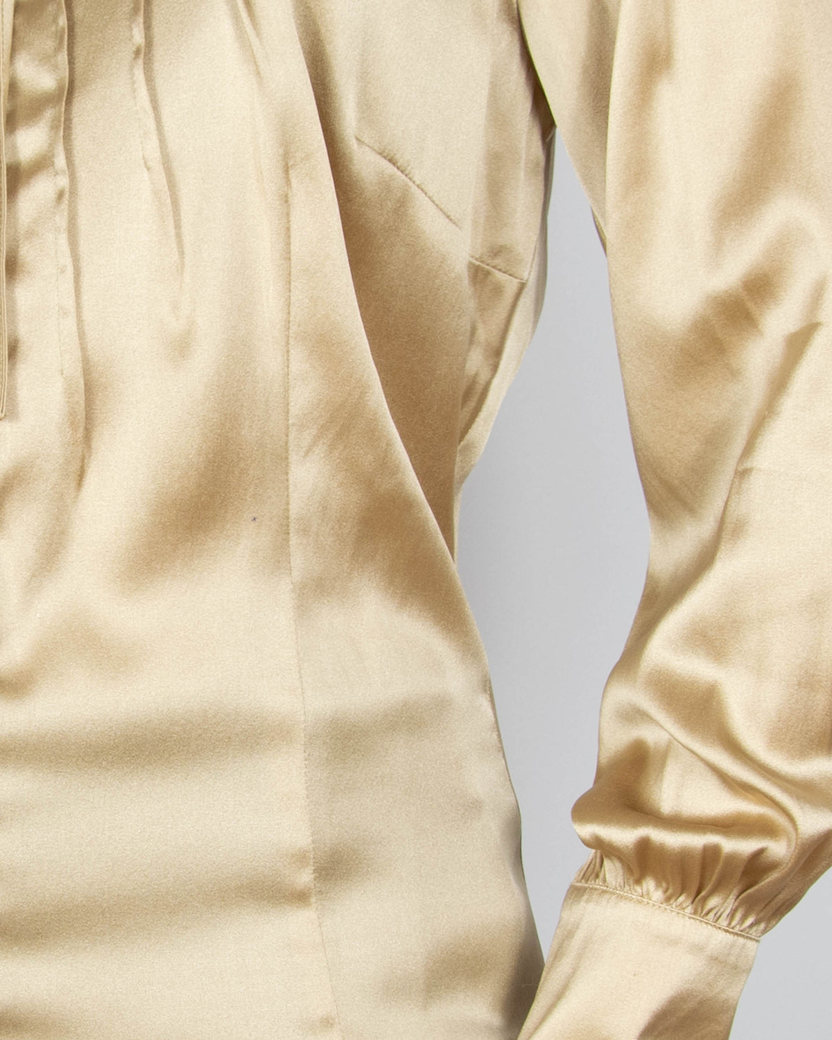Champagne silk shirt by BY GROTH